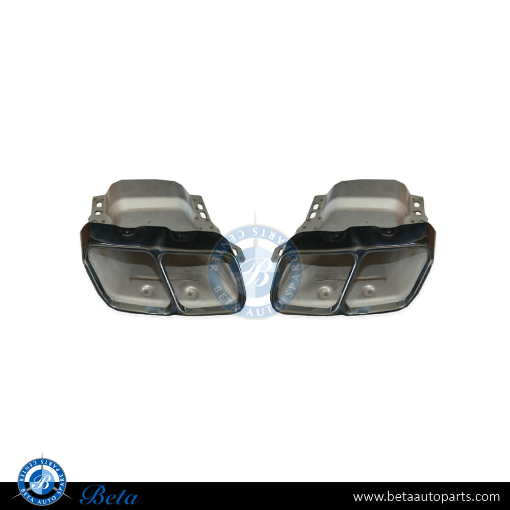 Exhaust tips AMG A45/CLA45 Black Color for Mercedes A-Class / CLA-Class W176/C117 2013-2018 models, Part Number 2214903927 / 2214904027 Exhaust tips AMG A45/CLA45 Black Color for Mercedes A-Class / CLA-Class W176/C117 2013-2018 models, Part Number 2214903927 / 2214904027
